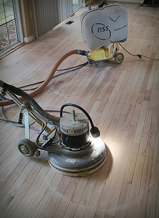 Sanding And Refinish Polished Wood Floor