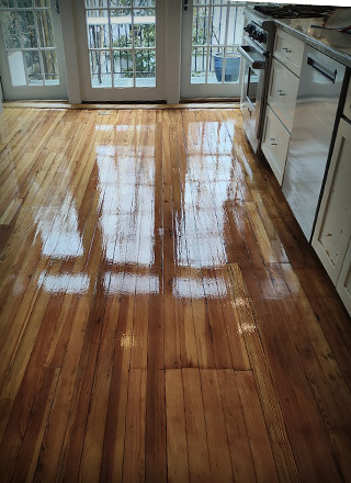 Refinished Hardwood Floor