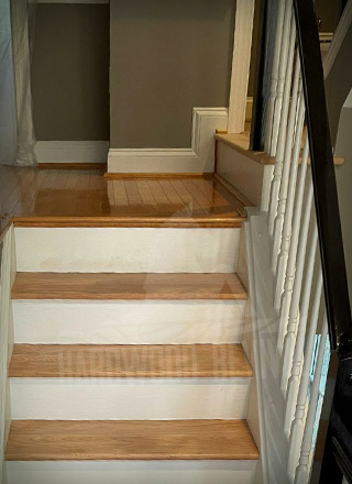 Wood Stairs Restoration Treatment